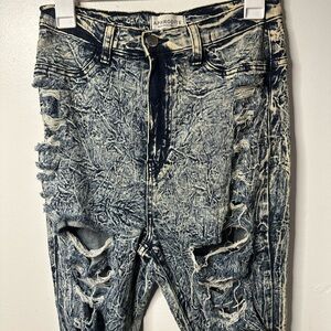Aphrodite Crinkle Wash Ripped Jeans